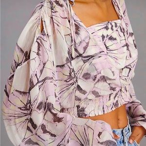 Anthropologie Cropped Blouse